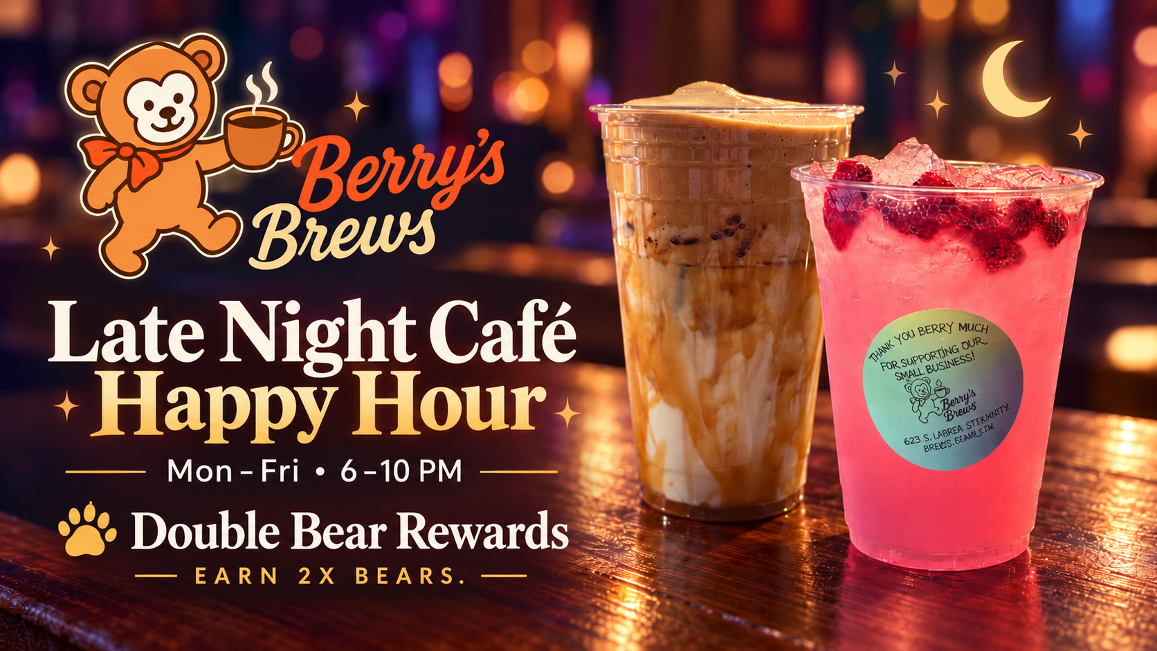 Weeknight Double Bears promotional artwork