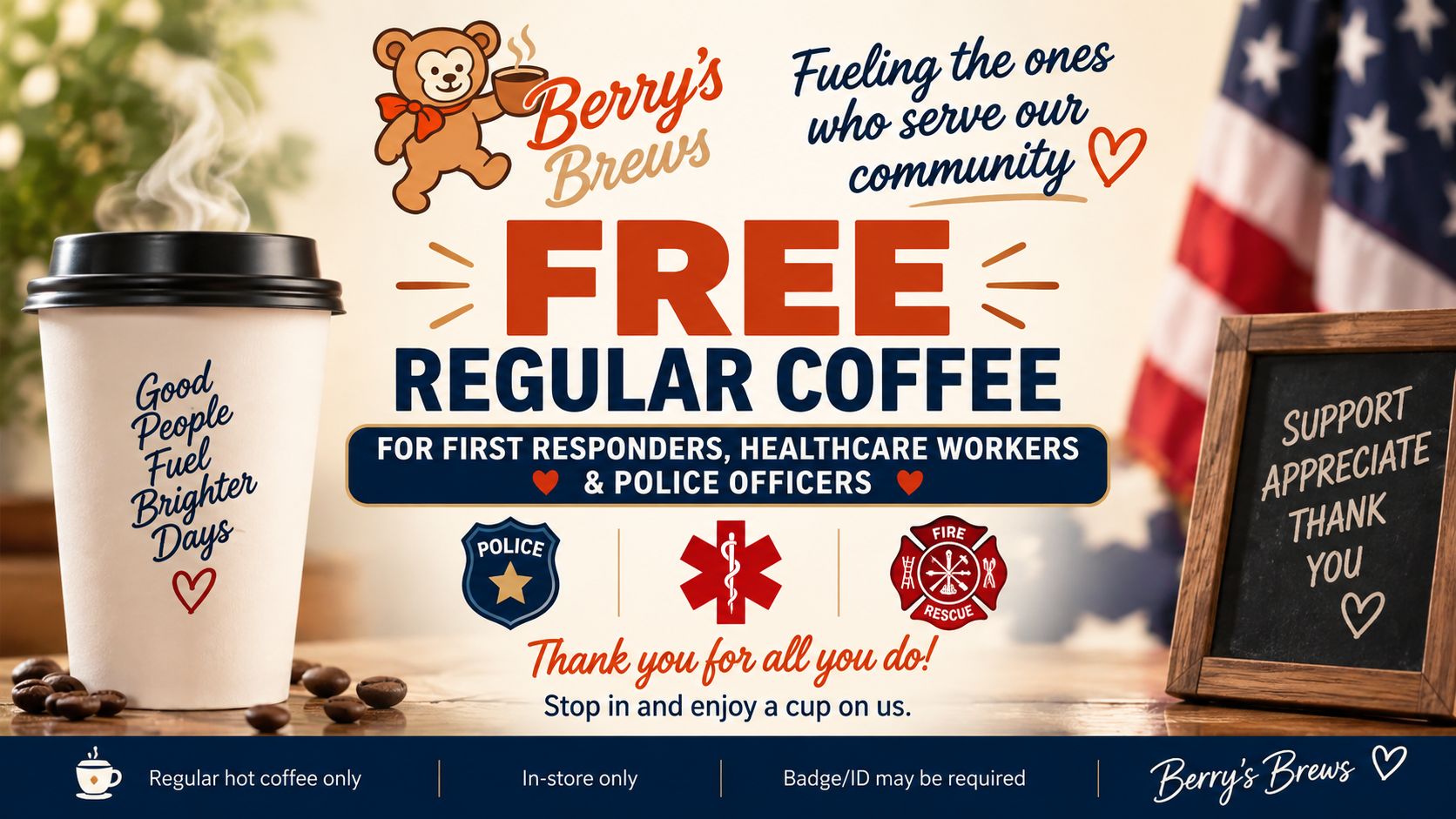 First Responder Perk promotional artwork